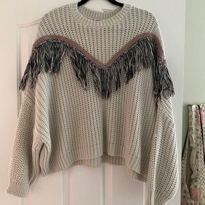 Pull and Bear brand fringe sweater